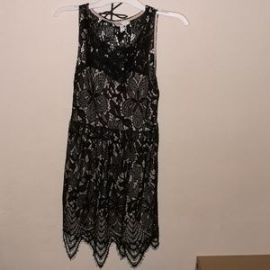 Black lace dress